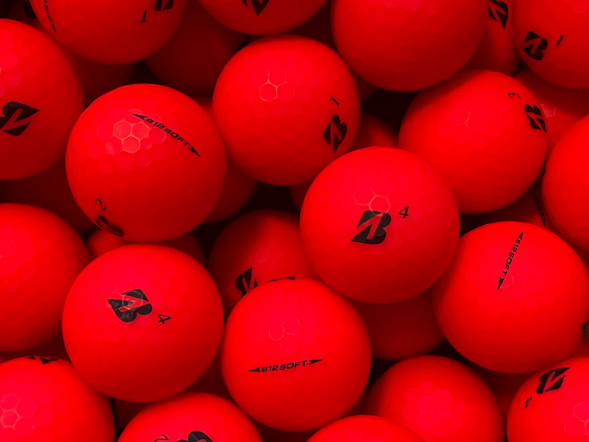 Bridgestone e12 Soft Matt Rot Lakeballs - gebrauchte e12 Soft Matt Rot Golfbälle AAAA-Qualität
