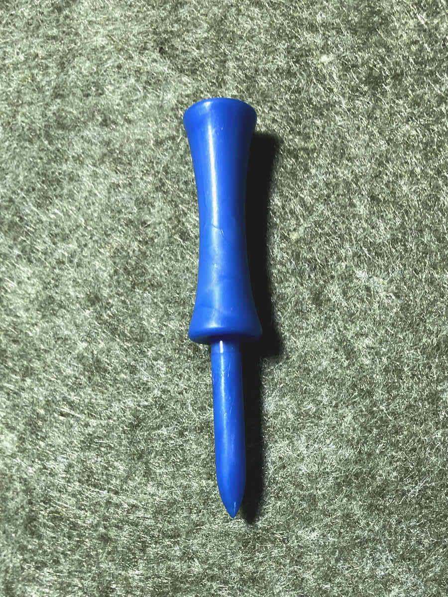 Plastik Castle Golf Tees Blau 6,8 cm Einzelansicht