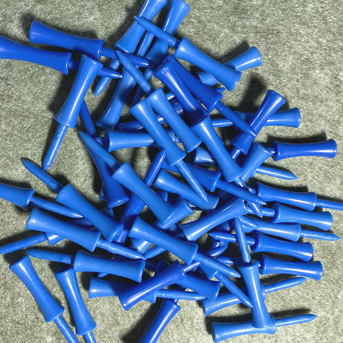 Plastik Castle Golf Tees Blau 6,8 cm