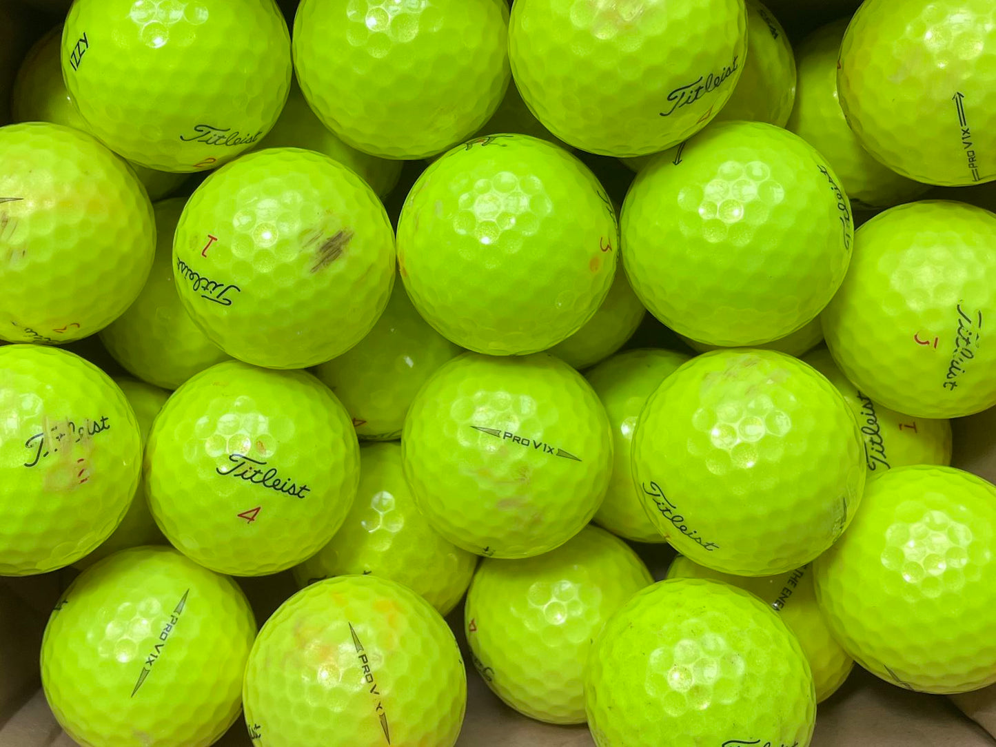 Titleist Pro V1x Gelb Lakeballs - gebrauchte Pro V1x Gelb Golfbälle B-Qualität