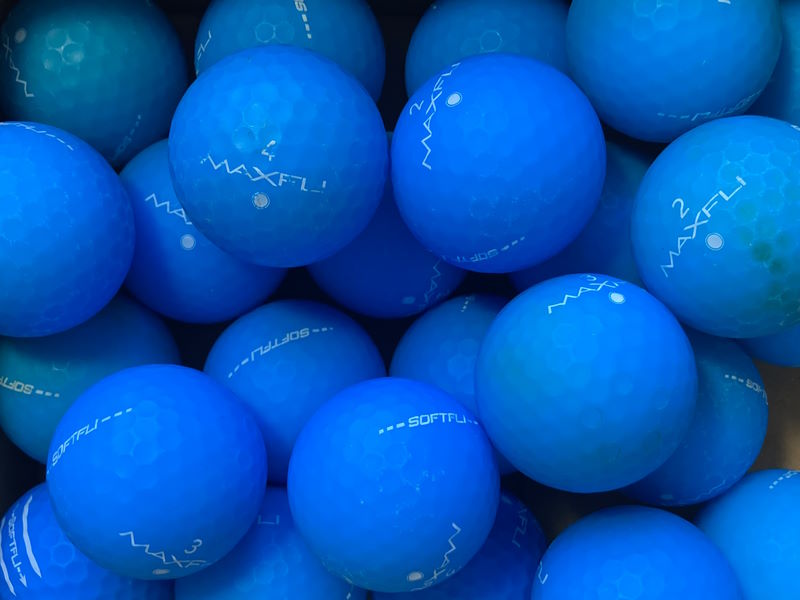Maxfli SoftFli Matt Blau Lakeballs - gebrauchte SoftFli Matt Blau Golfbälle AA/AAA-Qualität