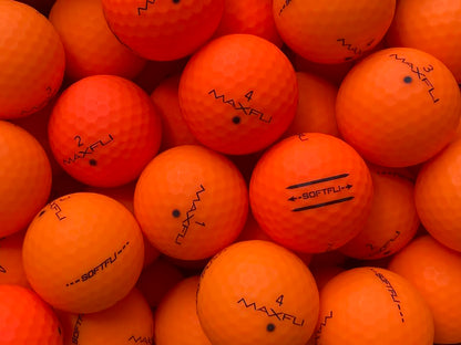 Maxfli SoftFli Matt Orange Lakeballs - gebrauchte SoftFli Matt Orange Golfbälle AAAA-Qualität
