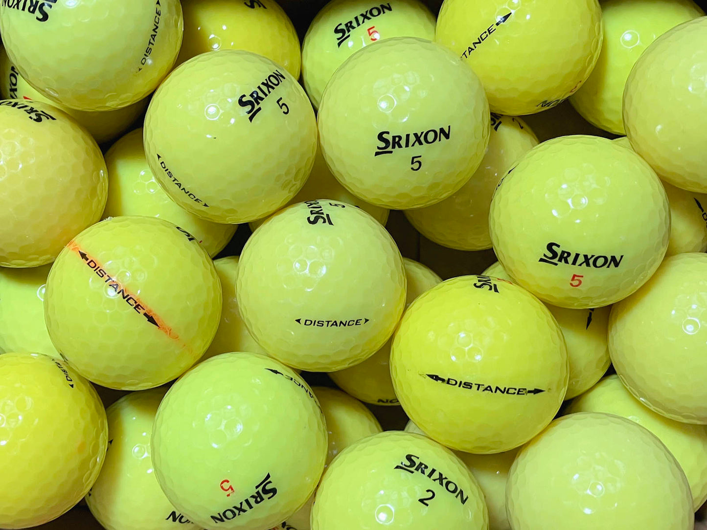 Srixon-Distance-Gelb AA-AAA-Lakeballs-Golfbaelle
