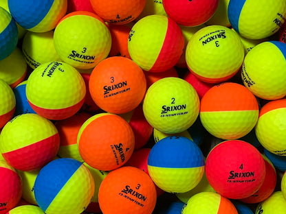 Srixon Q-Star Tour Divide Bunt Lakeballs - gebrauchte Q-Star Tour Divide Bunt Golfbälle AAAA-Qualität