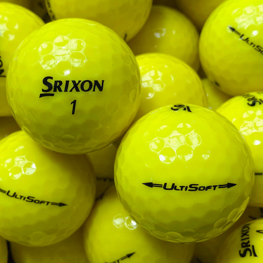 Srixon UltiSoft Gelb Lakeballs - gebrauchte UltiSoft Gelb Golfbälle Galerie
