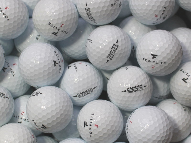 Top-Flite Hammer Distance Lakeballs - gebrauchte Hammer Distance Golfbälle AAAA-Qualität