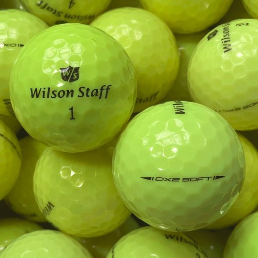 Wilson Staff Dx2 Soft Gelb Lakeballs - gebrauchte Staff Dx2 Soft Gelb Golfbälle Galerie