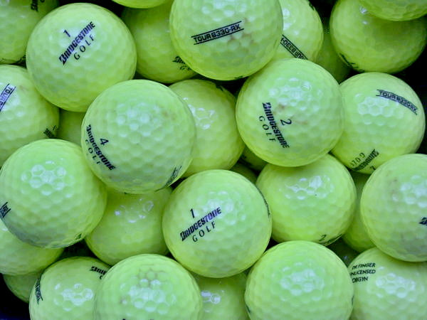 Bridgestone Tour B330-RX Gelb Lakeballs - gebrauchte Tour B330-RX Gelb Golfbälle AA/AAA-Qualität