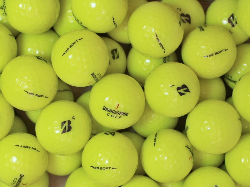  gebrauchte Bridgestone e6 Soft Gelb Golfbälle - Lakeballs in AAAA-Qualität