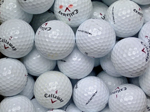 Callaway HX Hot Pro Lakeballs - gebrauchte HX Hot Pro Golfbälle AA/AAA-Qualität