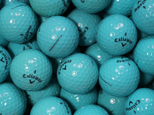 Callaway Supersoft Blau Lakeballs - gebrauchte Supersoft Blau Golfbälle AAAA-Qualität
