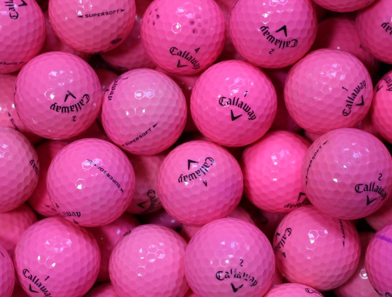 Callaway Supersoft Pink Lakeballs - gebrauchte Supersoft Pink Golfbälle AA/AAA-Qualität