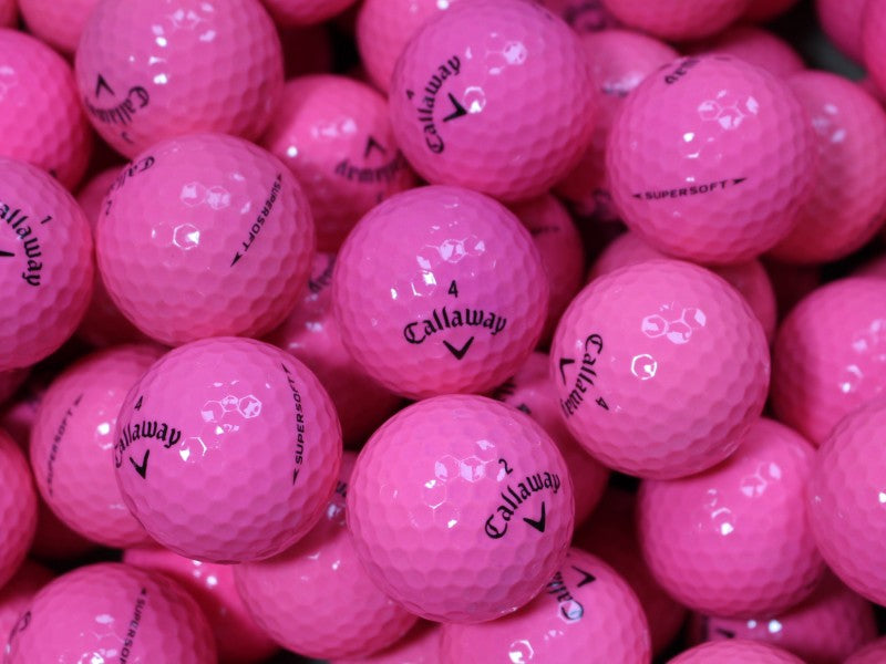 Callaway Supersoft Pink Lakeballs - gebrauchte Supersoft Pink Golfbälle AAAA-Qualität