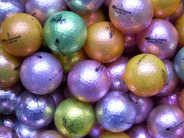 Chromax Metallic Lakeballs - gebrauchte Metallic Golfbälle AA/AAA-Qualität