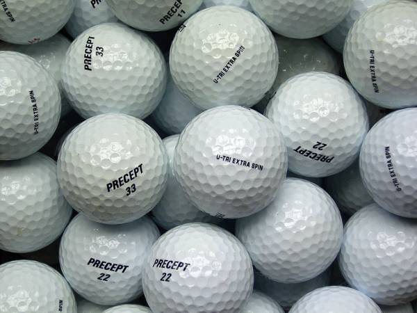 Precept U-TRI Extra Spin Lakeballs - gebrauchte U-TRI Extra Spin Golfbälle AAAA-Qualität