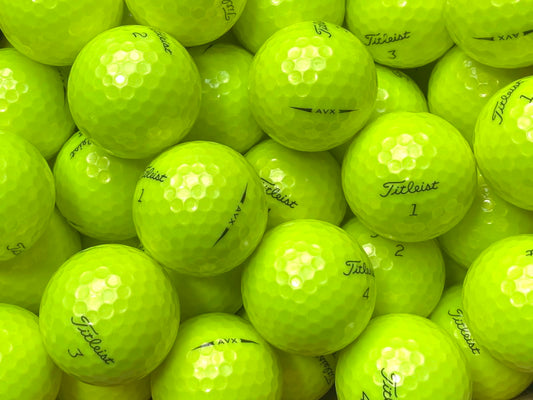 Titleist AVX Gelb Lakeballs - gebrauchte AVX Gelb Golfbälle AAAA-Qualität