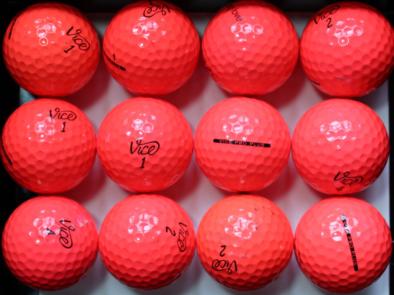 Vice Pro Plus Red Lakeballs - gebrauchte Pro Plus Red Golfbälle AA/AAA-Qualität