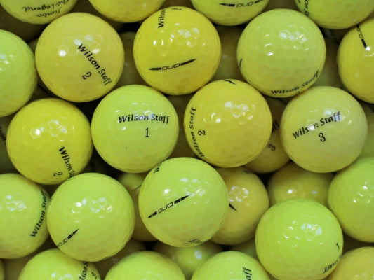 Wilson Staff DUO Gelb Lakeballs - gebrauchte Staff DUO Gelb Golfbälle AAAA-Qualität
