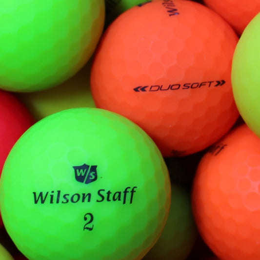 Wilson Duo Soft Matt Bunt Lakeballs - gebrauchte Duo Soft Matt Bunt Golfbälle Galerie
