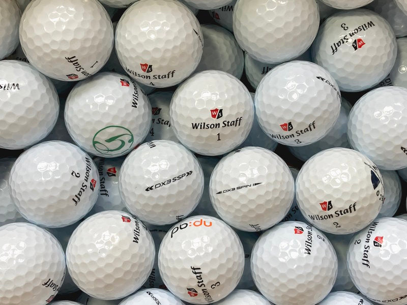 Wilson DX3 Spin Lakeballs - gebrauchte DX3 Spin Golfbälle AAAA-Qualität