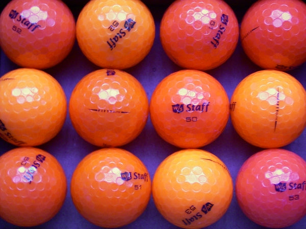 Wilson Staff Fifty Orange Lakeballs - gebrauchte Staff Fifty Orange Golfbälle AAAA-Qualität