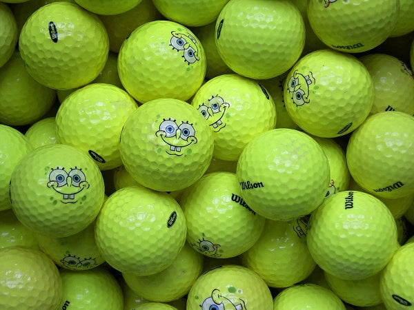 Wilson SpongeBob Gelb Lakeballs - gebrauchte SpongeBob Gelb Golfbälle AA/AAA-Qualität