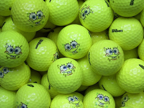 Wilson SpongeBob Gelb Lakeballs - gebrauchte SpongeBob Gelb Golfbälle AAAA-Qualität