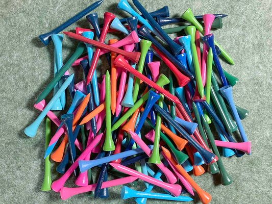 Golftees Bambus Bunt 70mm - 7,0 cm