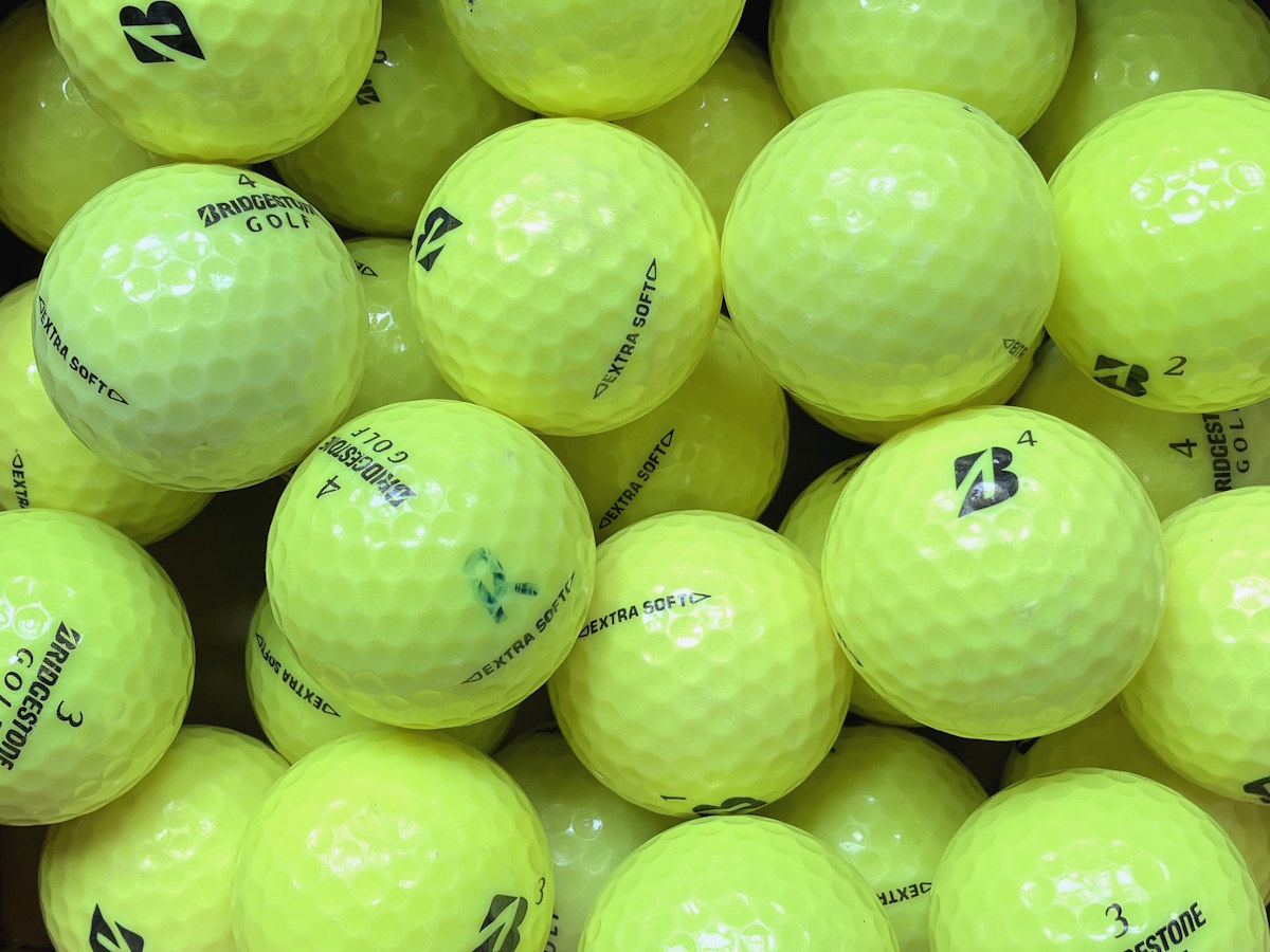 Bridgestone Extra Soft Gelb Lakeballs - gebrauchte Extra Soft Gelb Golfbälle AA-AAA-Qualität