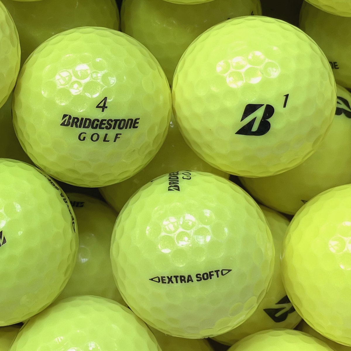 Bridgestone Extra Soft Gelb Lakeballs - gebrauchte Extra Soft Gelb Golfbälle Galerie