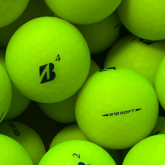 Bridgestone e12 Soft Matt Grün Lakeballs - gebrauchte e12 Soft Matt Grün Golfbälle Galerie