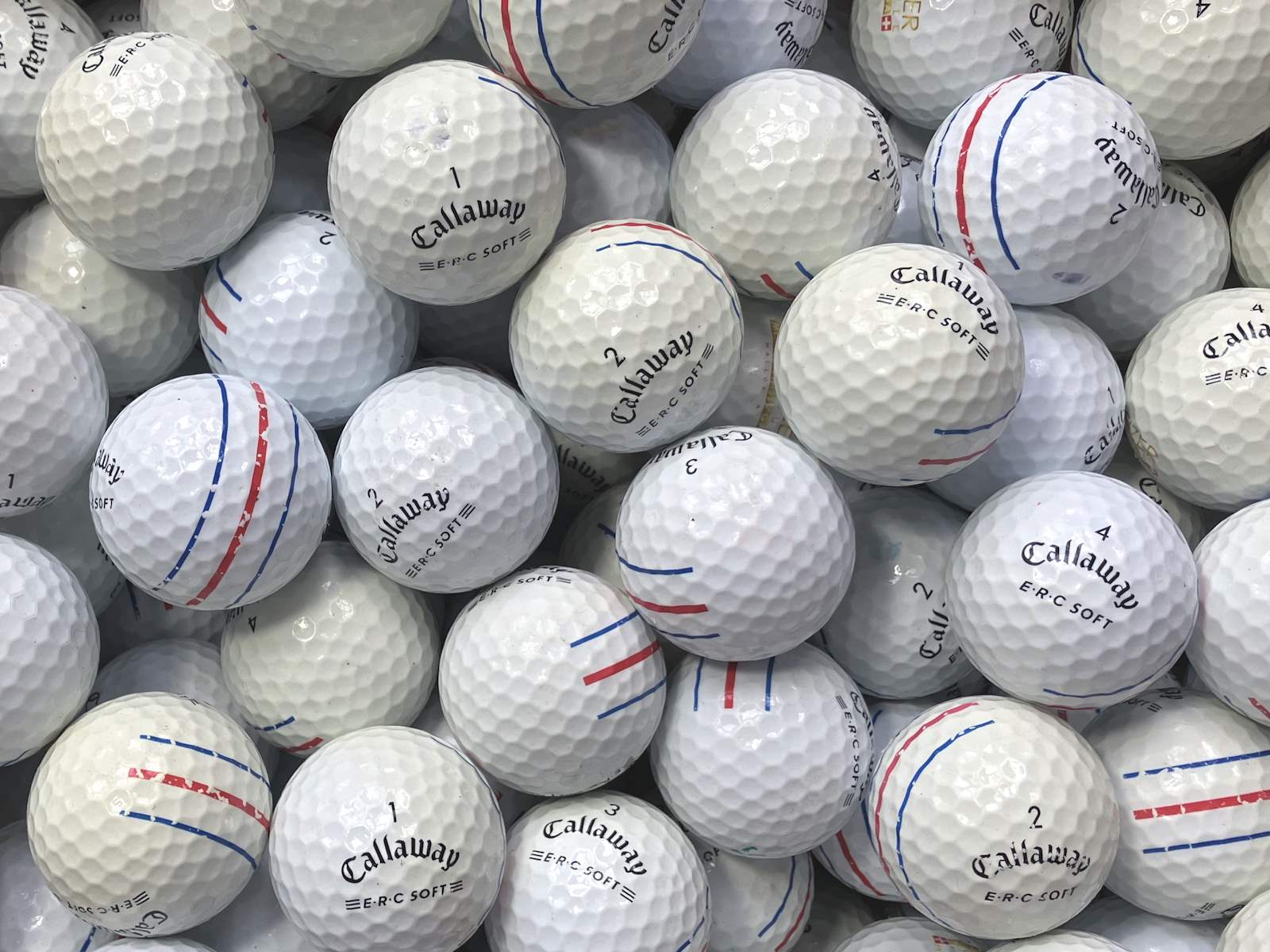 Callaway ERC Soft Lakeballs - gebrauchte ERC Soft Golfbälle AA/AAA-Qualität