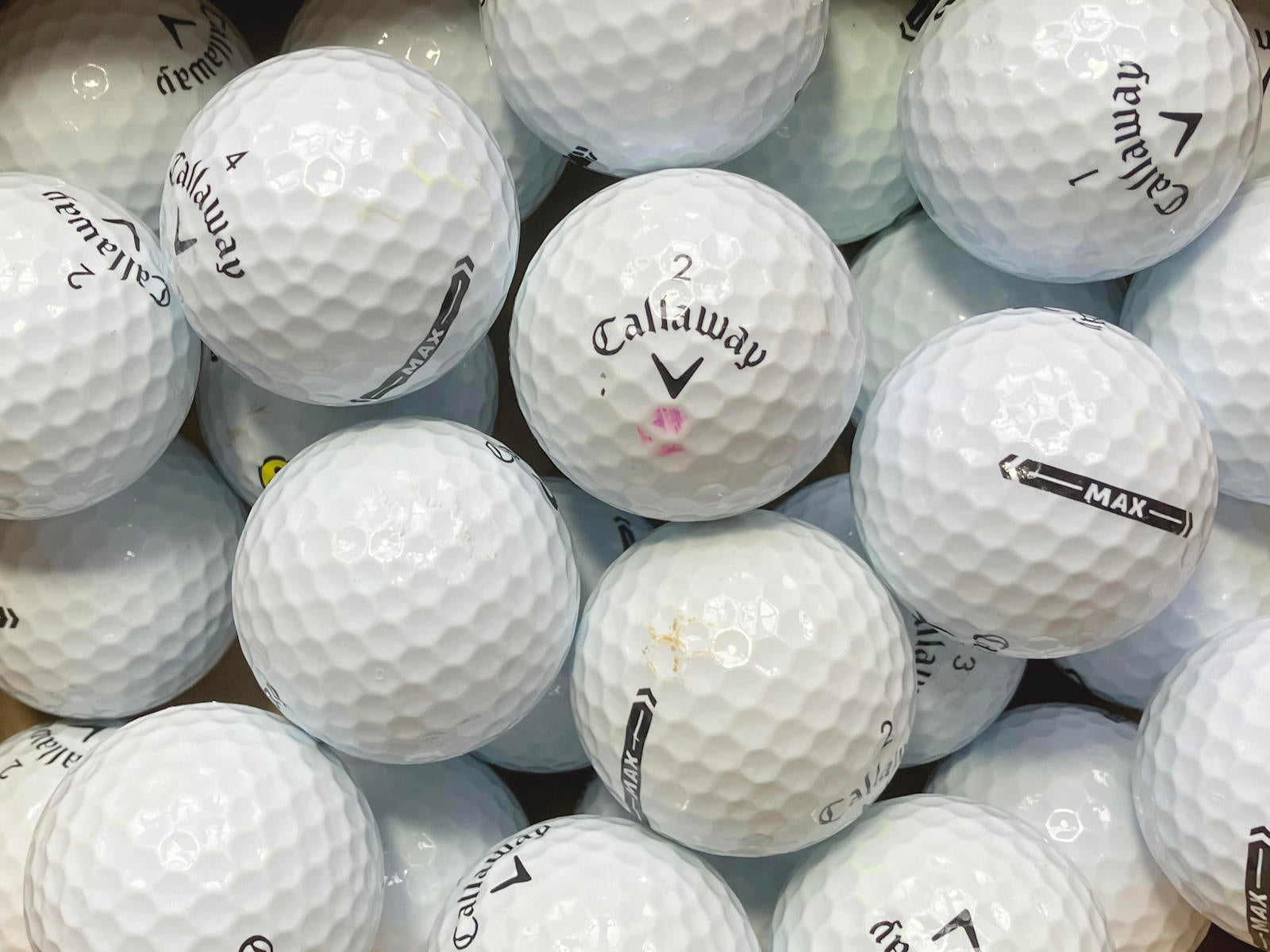 Callaway Supersoft MAX Lakeballs - gebrauchte Supersoft MAX Golfbälle AA/AAA-Qualität