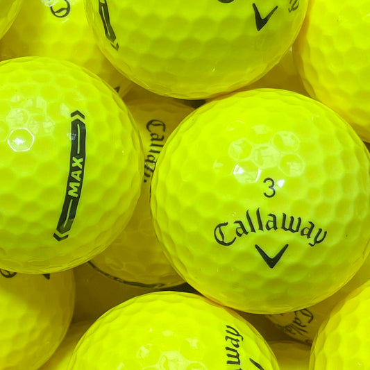 Callaway Supersoft MAX Gelb Lakeballs - gebrauchte Supersoft MAX Gelb Golfbälle Galerie