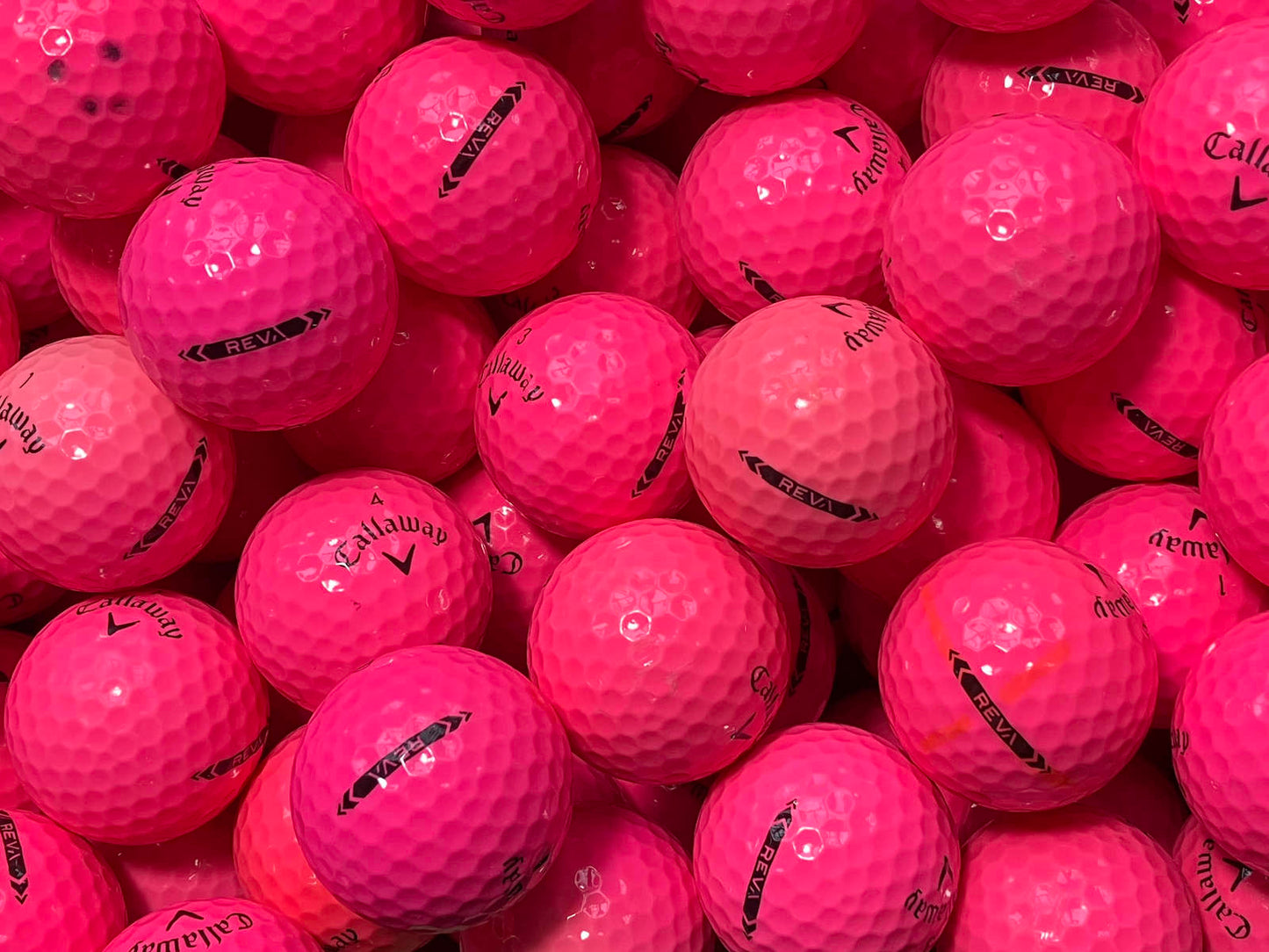 Callaway REVA Pink Lakeballs - gebrauchte REVA Pink Golfbälle AA/AAA-Qualität