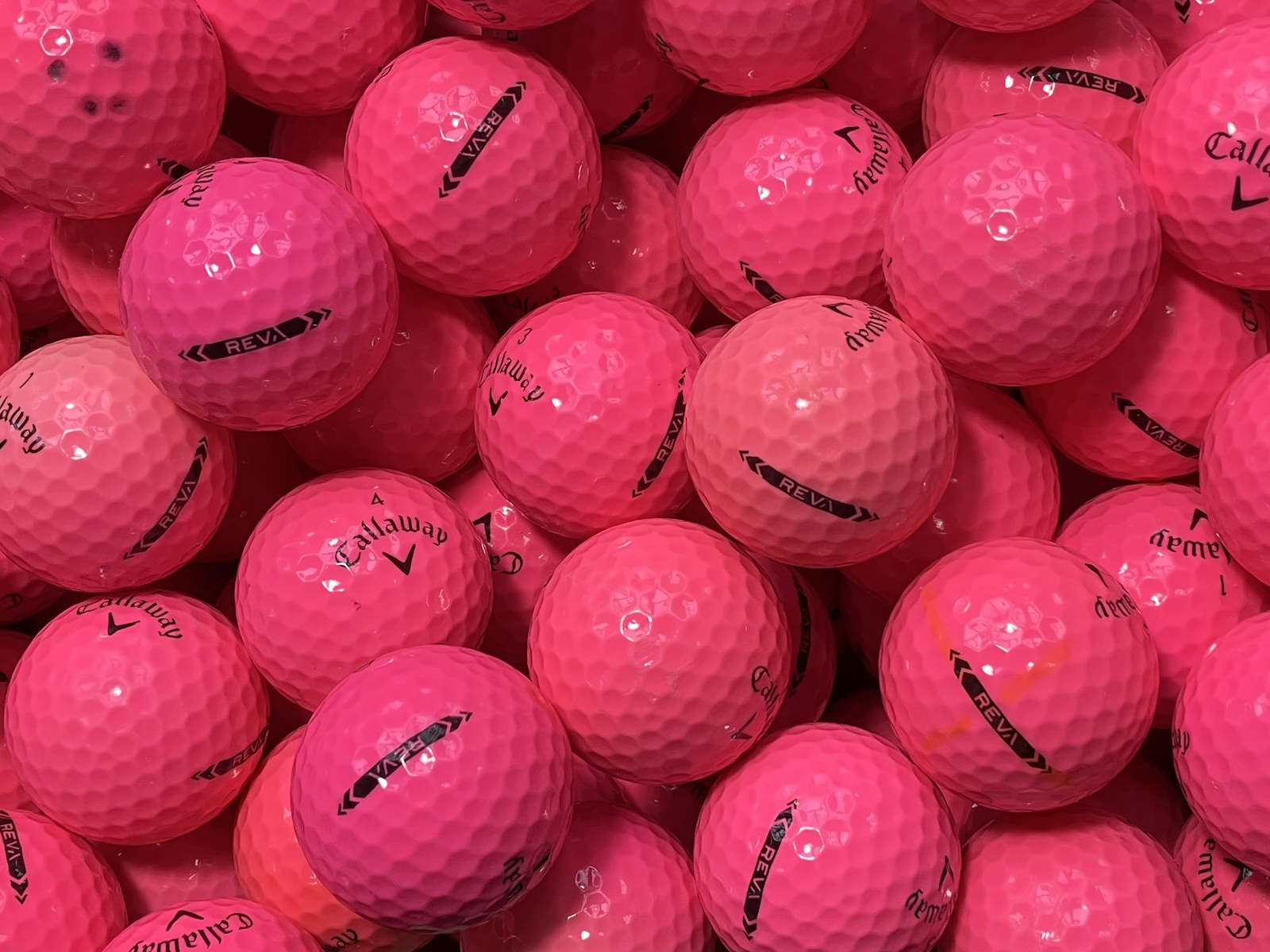 Callaway REVA Pink Lakeballs - gebrauchte REVA Pink Golfbälle AA/AAA-Qualität