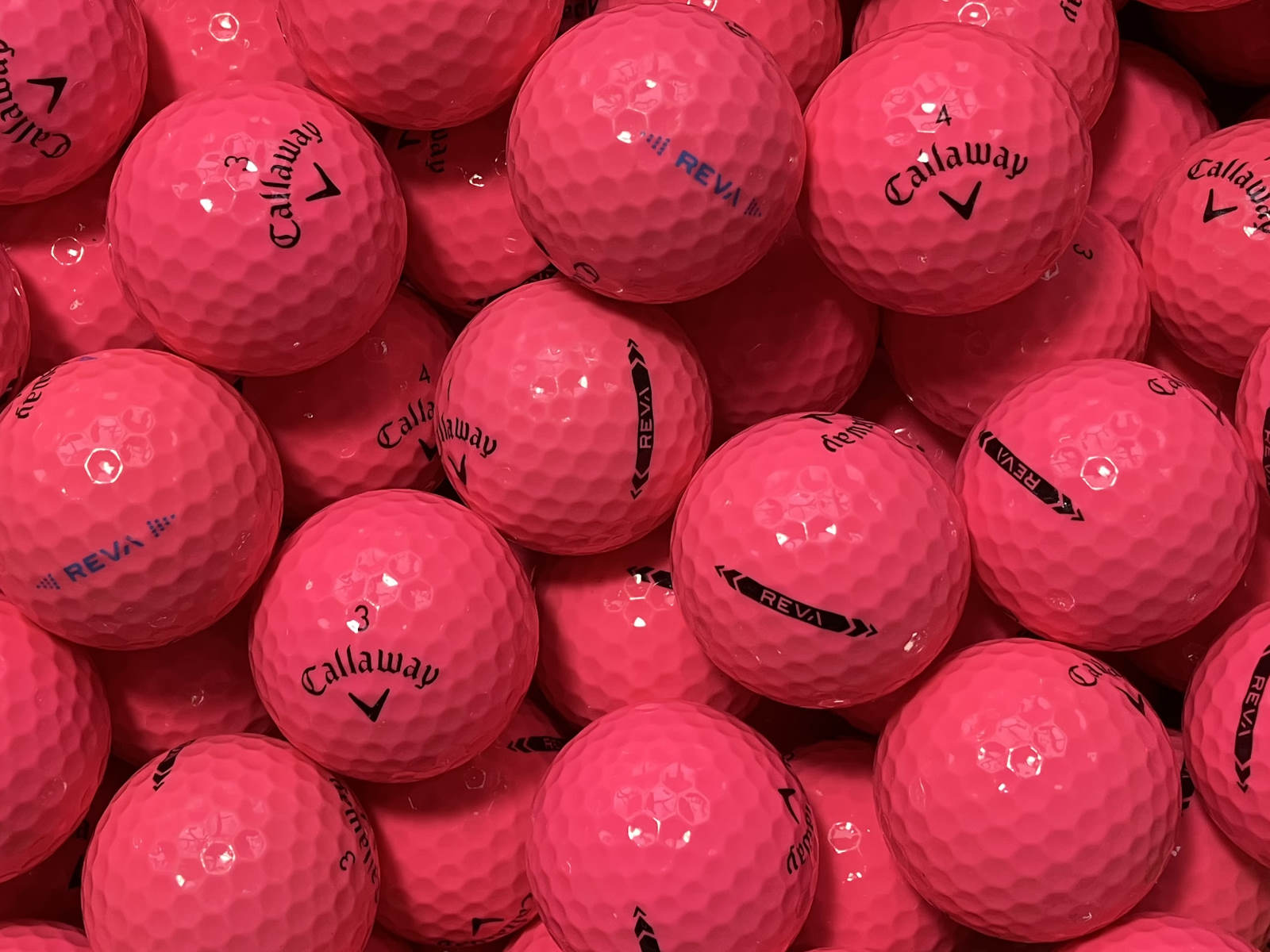 Callaway REVA Pink Lakeballs - gebrauchte REVA Pink Golfbälle AAAA-Qualität