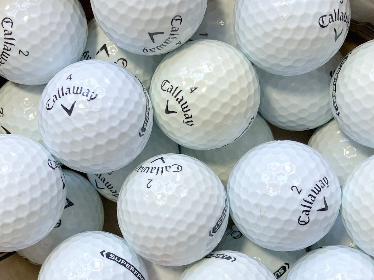 Callaway Superfast Lakeballs - gebrauchte Superfast Golfbälle AA/AAA-Qualität