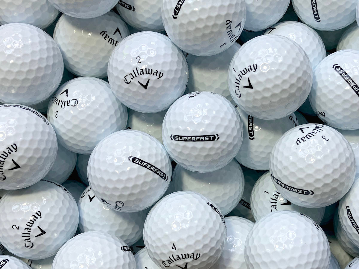 Callaway Superfast Lakeballs - gebrauchte Superfast Golfbälle AAAA-Qualität