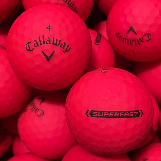 Callaway Superfast Bold Matt Rot Lakeballs - gebrauchte Superfast Bold Matt Rot Golfbälle Galerie