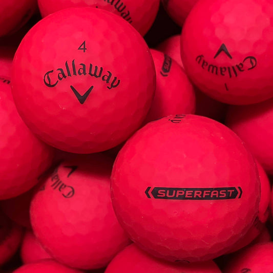 Callaway Superfast Bold Matt Rot Lakeballs - gebrauchte Superfast Bold Matt Rot Golfbälle Galerie