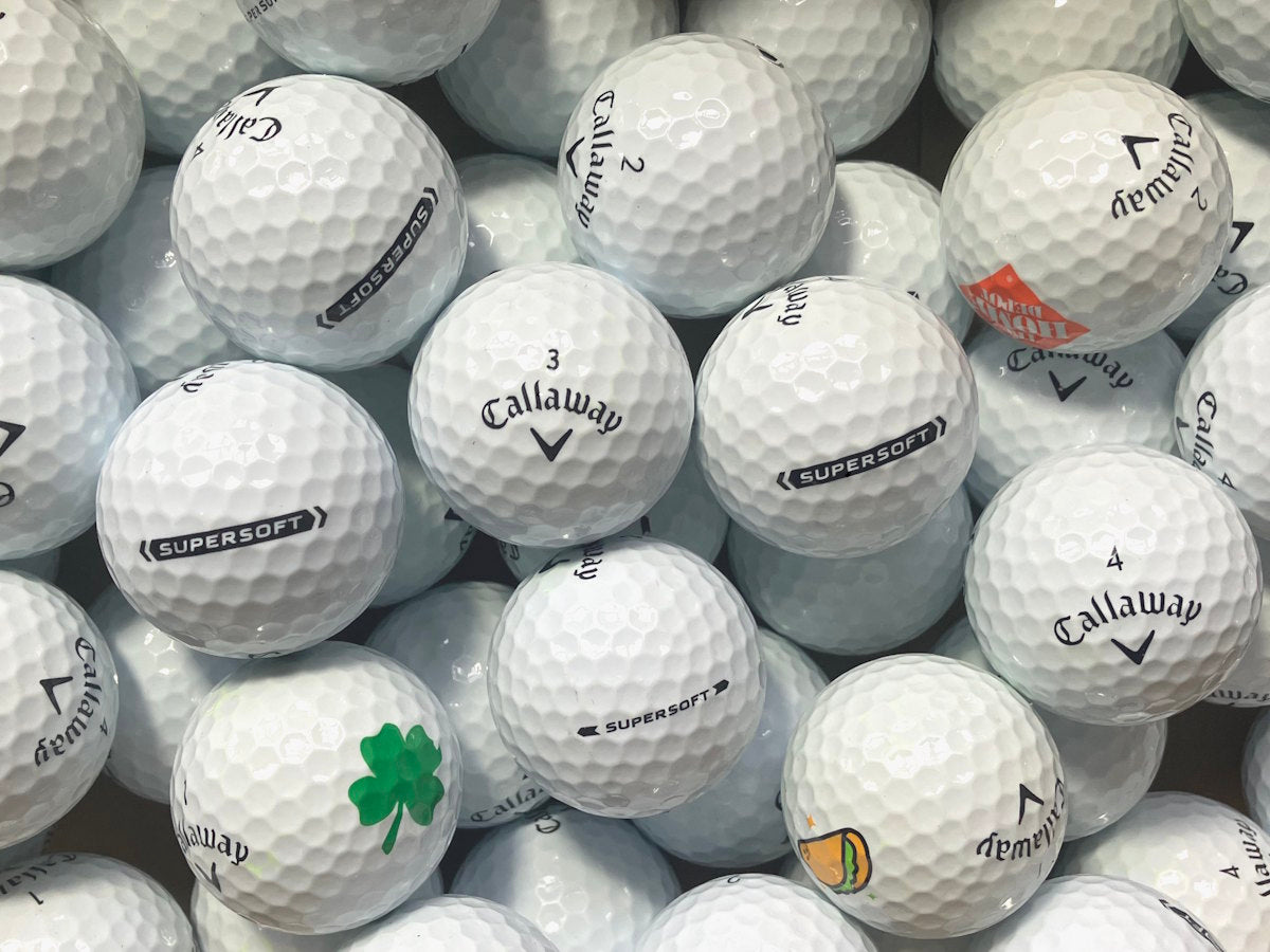Callaway Supersoft Lakeballs - gebrauchte Supersoft Golfbälle AAAA-Qualität