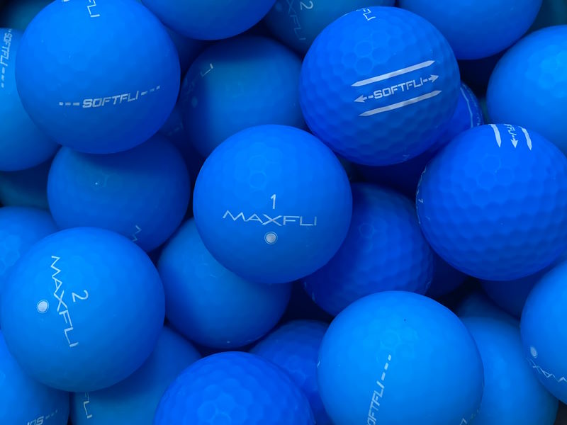 Maxfli SoftFli Matt Blau Lakeballs - gebrauchte SoftFli Matt Blau Golfbälle AAAA-Qualität