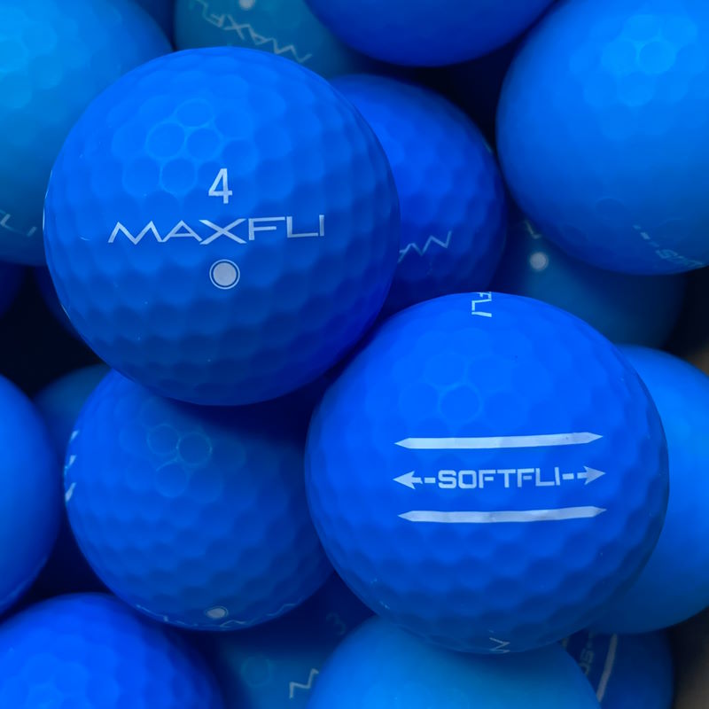 Maxfli SoftFli Matt Blau Lakeballs - gebrauchte SoftFli Matt Blau Golfbälle Galerie