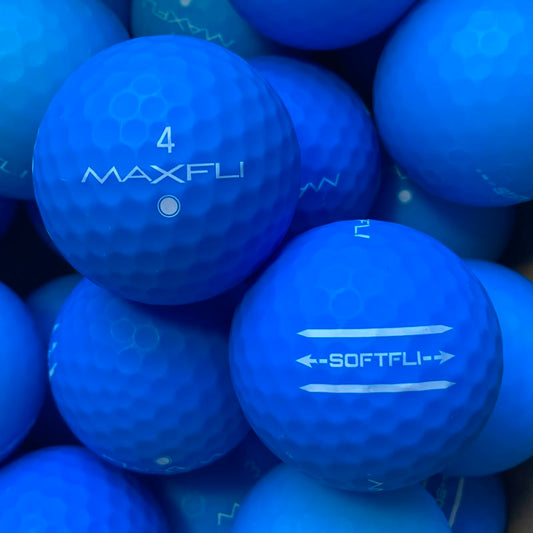 Maxfli SoftFli Matt Blau Lakeballs - gebrauchte SoftFli Matt Blau Golfbälle Galerie