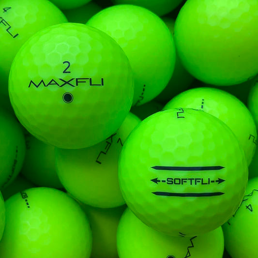 Maxfli SoftFli Matt Grün Lakeballs - gebrauchte SoftFli Matt Grün Golfbälle Galerie
