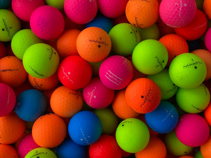Maxfli SoftFli Matt Bunt Lakeballs - gebrauchte SoftFli Matt Bunt Golfbälle AA/AAA-Qualität