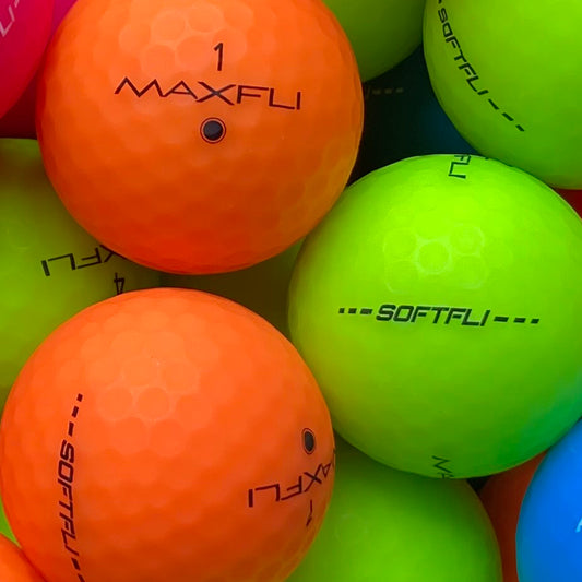 Maxfli SoftFli Matt Bunt Lakeballs - gebrauchte SoftFli Matt Bunt Golfbälle Galerie