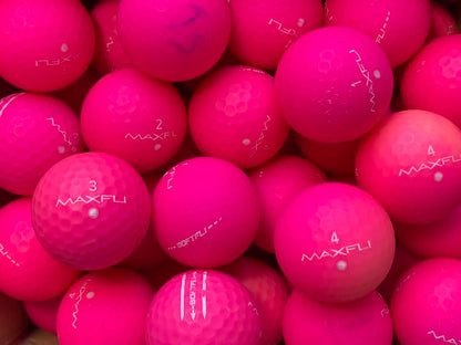 Maxfli SoftFli Matt Pink Lakeballs - gebrauchte SoftFli Matt Pink Golfbälle AA/AAA-Qualität