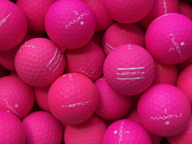 Maxfli SoftFli Matt Pink Lakeballs - gebrauchte SoftFli Matt Pink Golfbälle AAAA-Qualität